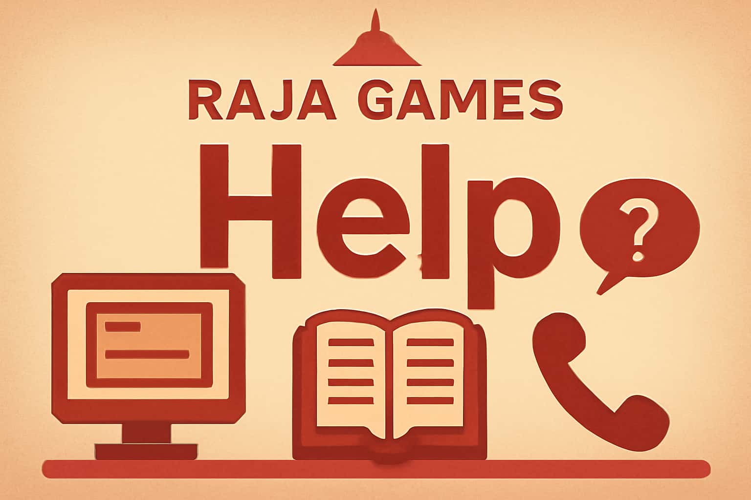 A neutral informational scene representing Raja Games Help.