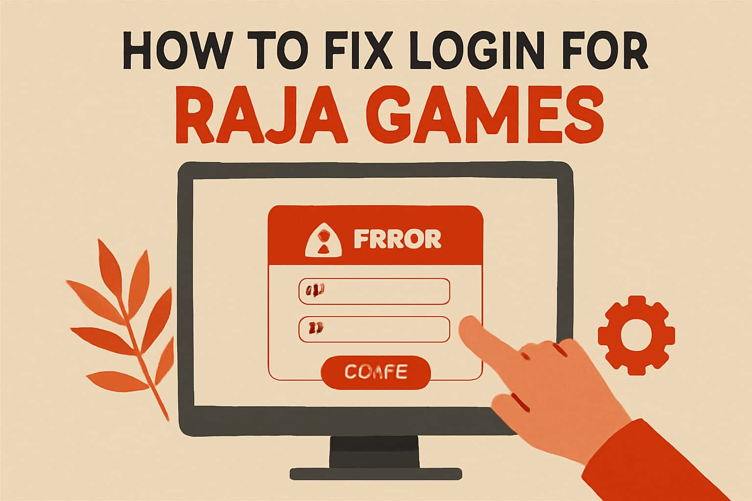 A secure gateway interface for Raja Games login troubleshooting.
