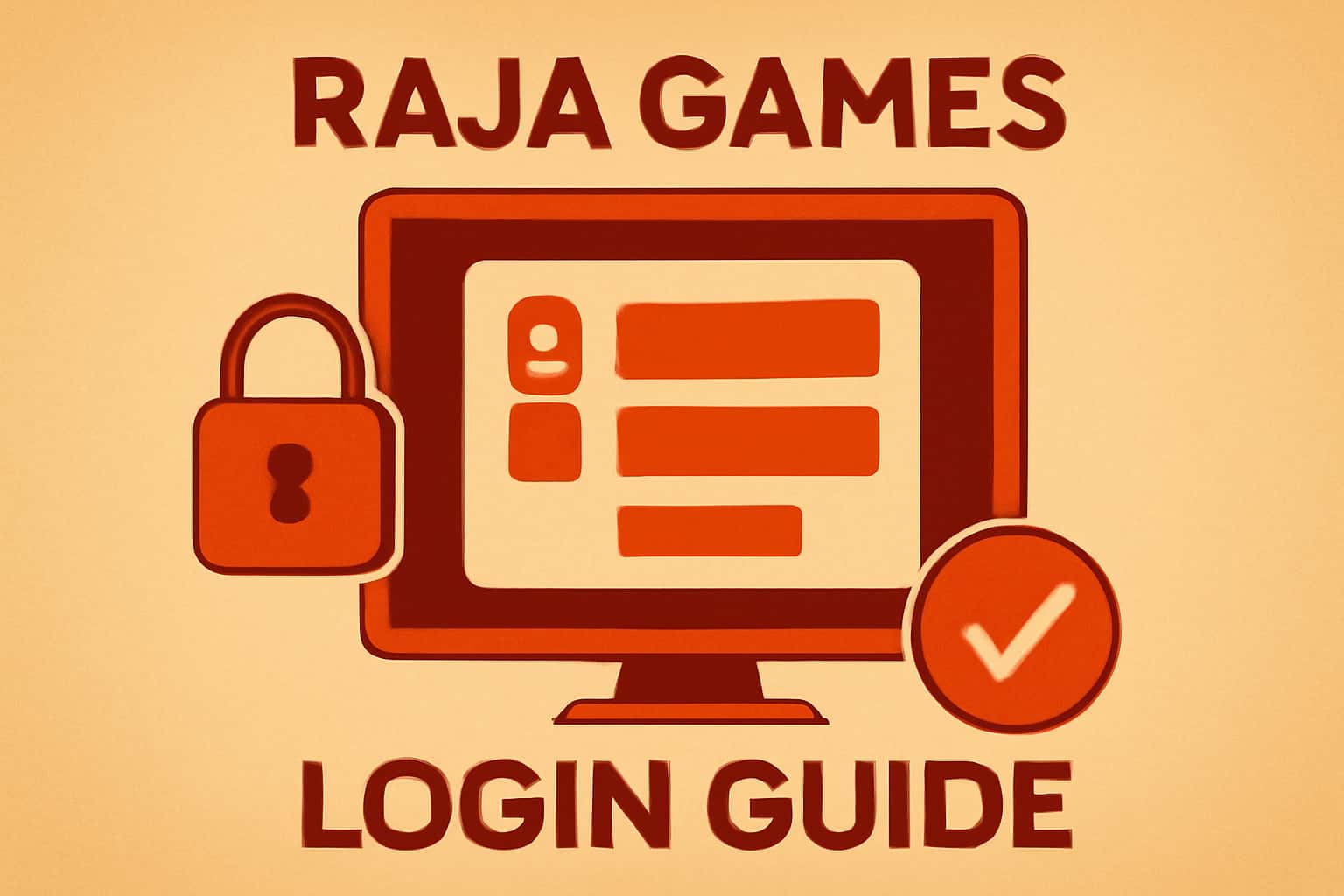 Informational scene depicting the Raja Games Login Guide