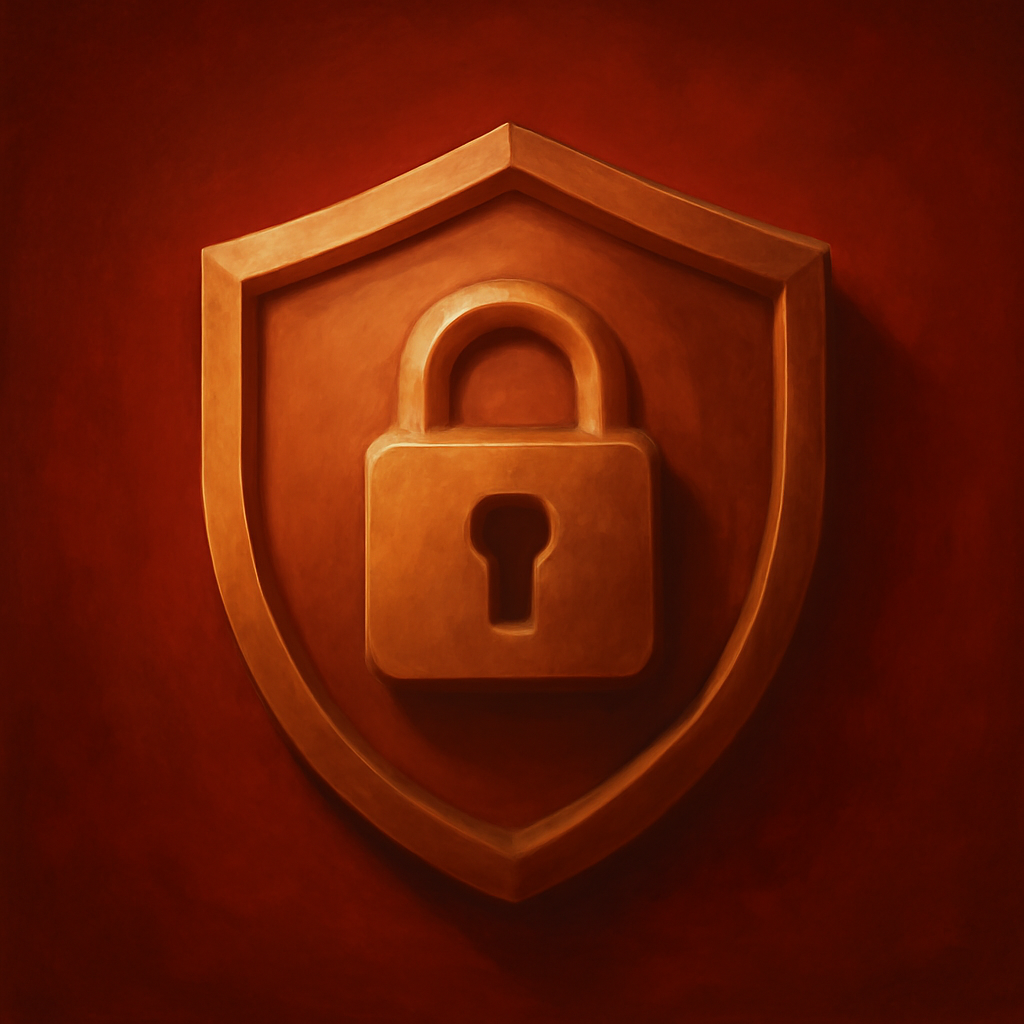 A badge representing security enhancement for Raja Games.