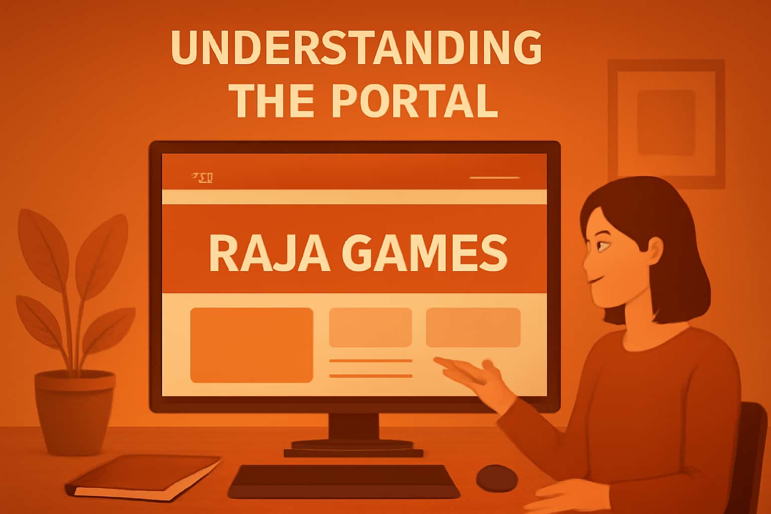 A visual representation of the Raja Games Portal interface, emphasizing security features.